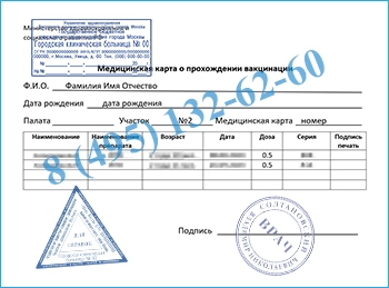 Заказать справку о прививке от папилломавируса — Балашиха